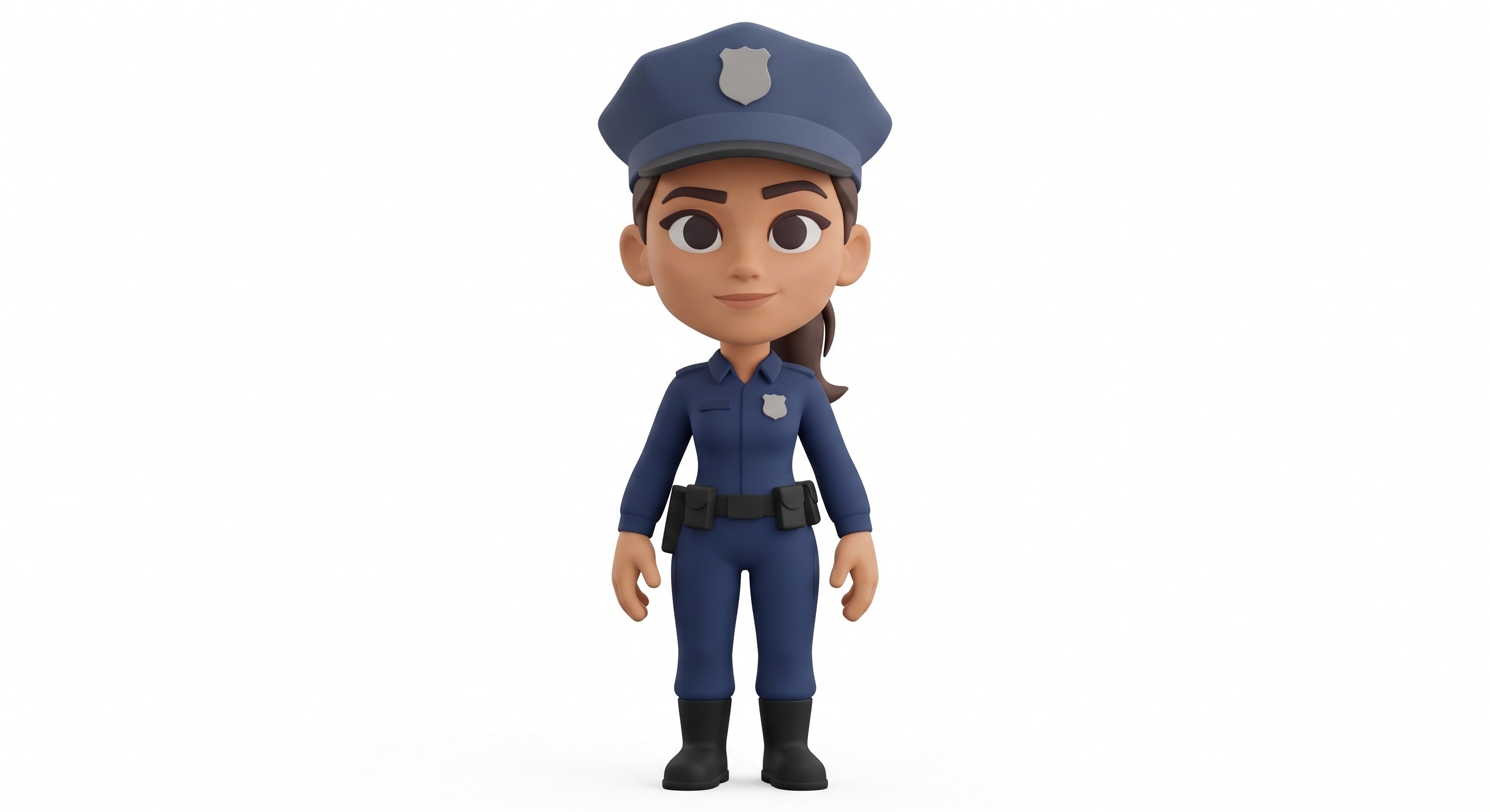 Boneco Policial Feminino